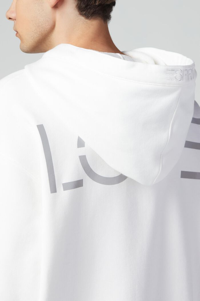 Unisex sweatshirt in a patchwork look, WHITE, detail image number 0
