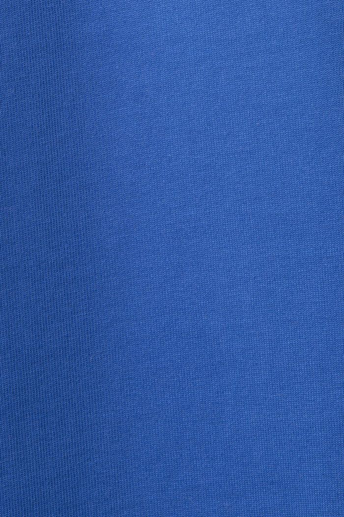 100%純棉厚平織布LOGO標誌T恤, 藍色, detail image number 7
