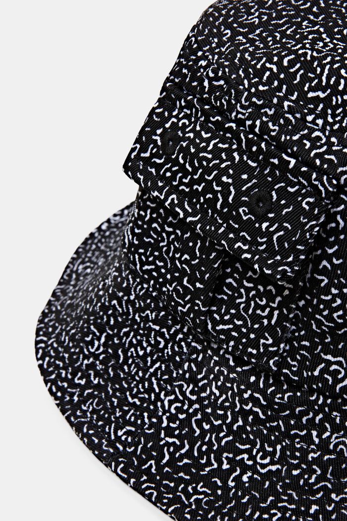 印花漁夫帽, 黑色, detail image number 1