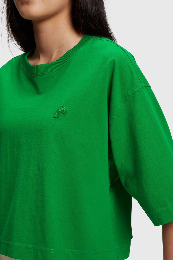 Color Dolphin 短版 T 恤, 綠色, detail image number 2