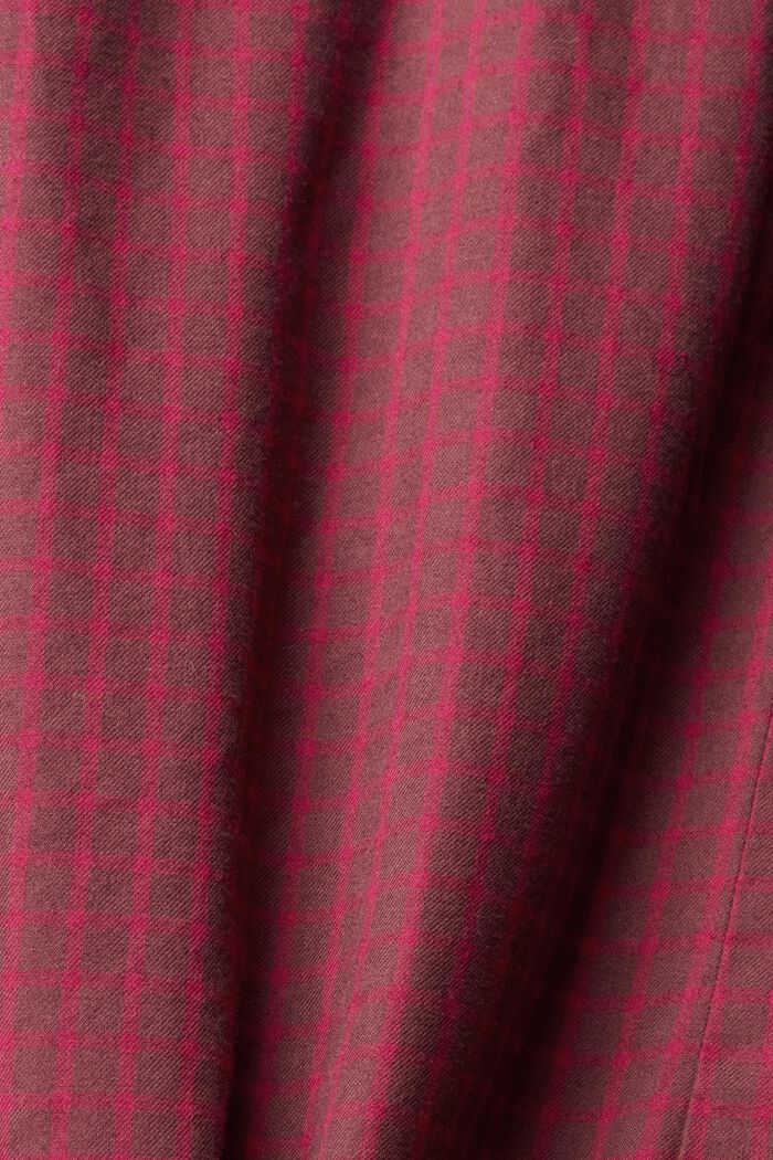 Checked slim fit shirt, BORDEAUX RED, detail image number 1