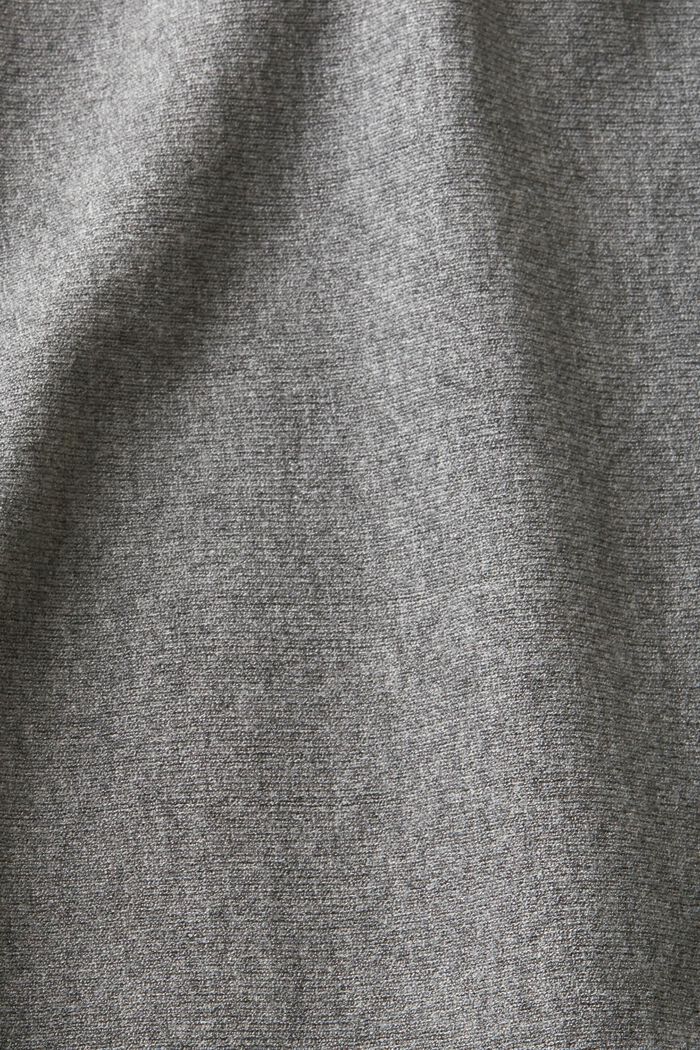 高領蝙蝠袖套頭毛衣, 灰色, detail image number 5