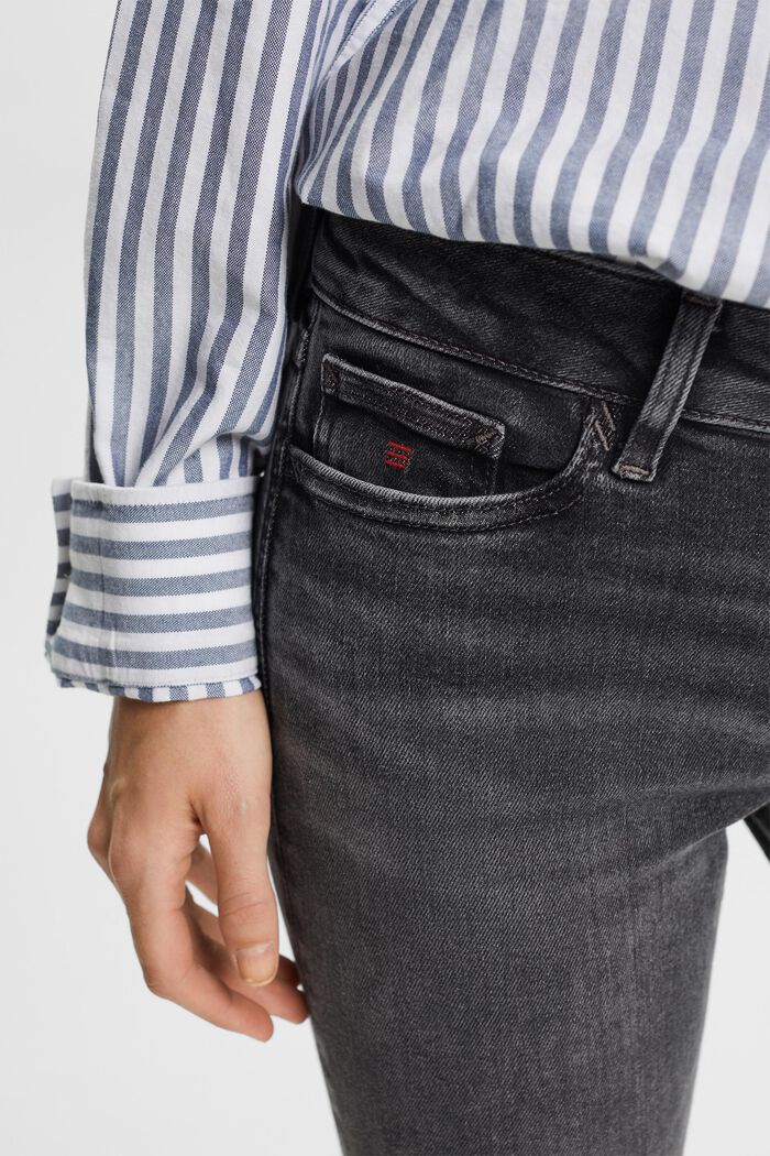 Slim Mid-Rise Jeans, BLACK DARK WASHED, detail image number 2