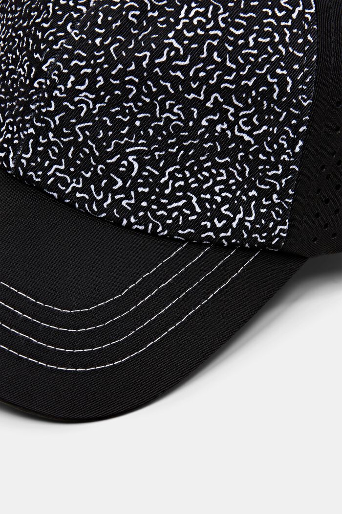 印花棒球帽, NEW BLACK, detail image number 1