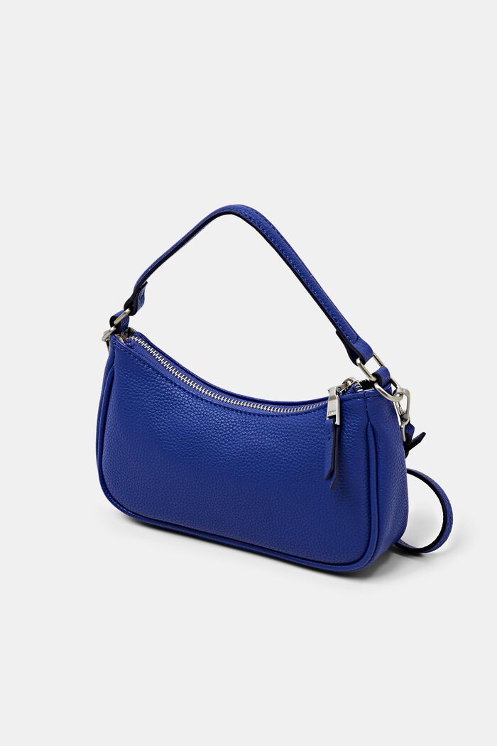 Mini Faux Leather Shoulder Bag, BRIGHT BLUE, detail image number 2
