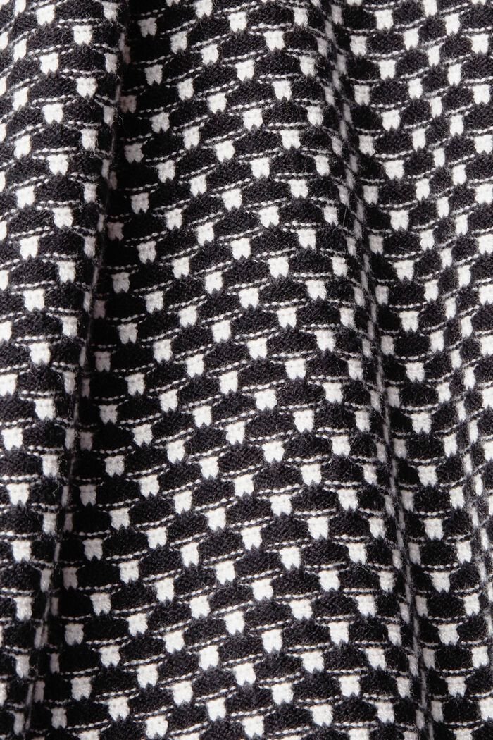 Two-coloured knit jumper, LENZING™ ECOVERO™, BLACK, detail image number 5