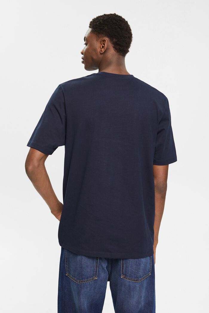 針織 T 恤, 海軍藍, detail image number 4