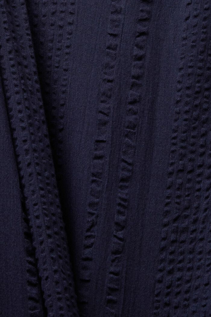 純棉女裝襯衫, 海軍藍, detail image number 5