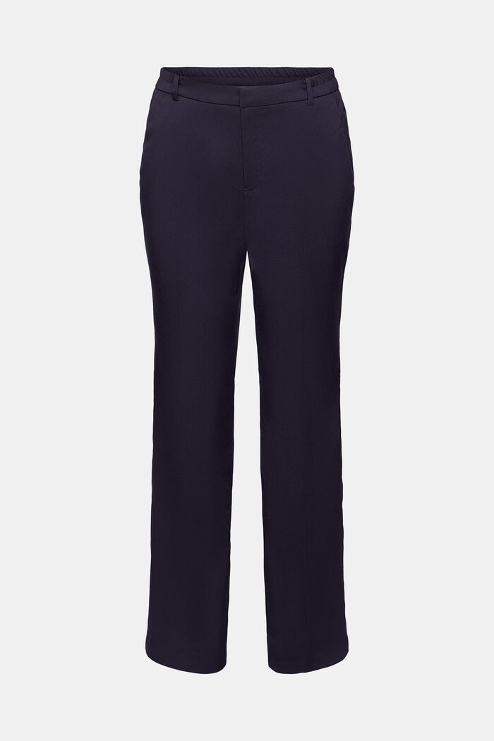 Straight leg trousers, NAVY, detail image number 7