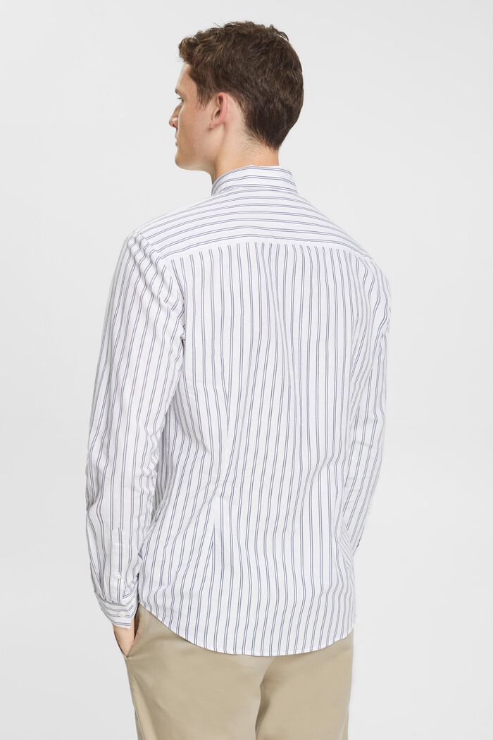 Striped button down shirt, WHITE, detail image number 3
