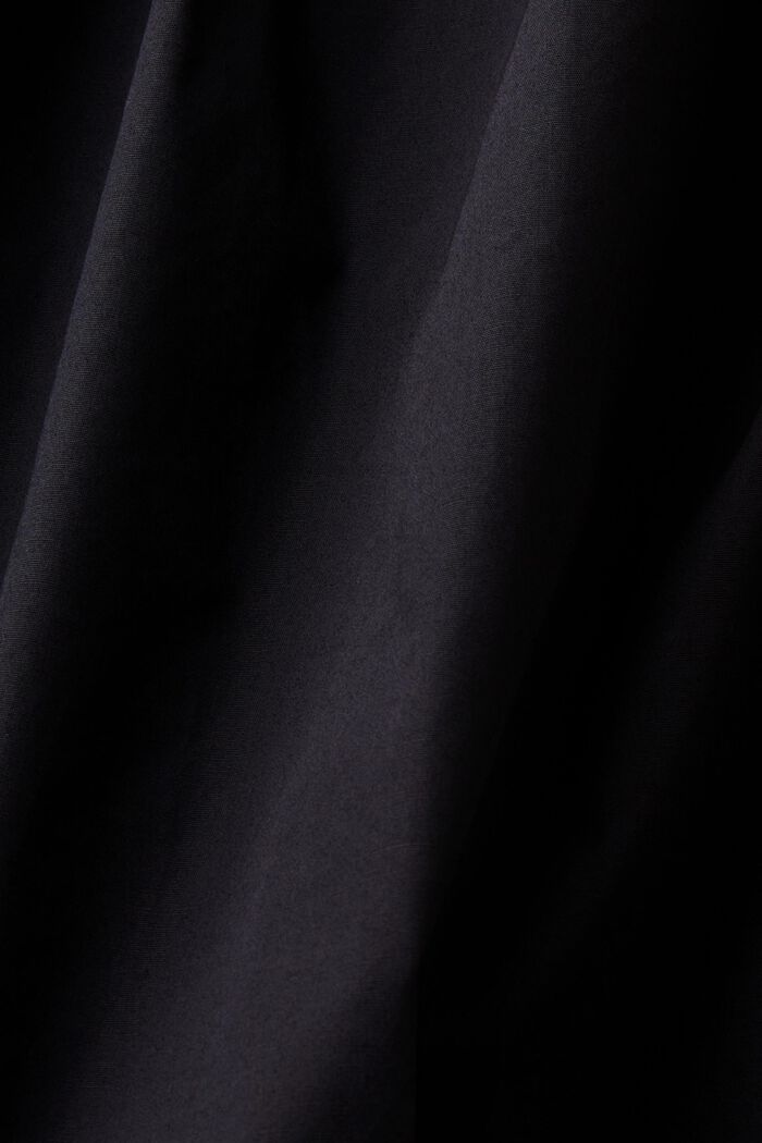 ‌一字肩女裝恤衫, 黑色, detail image number 5