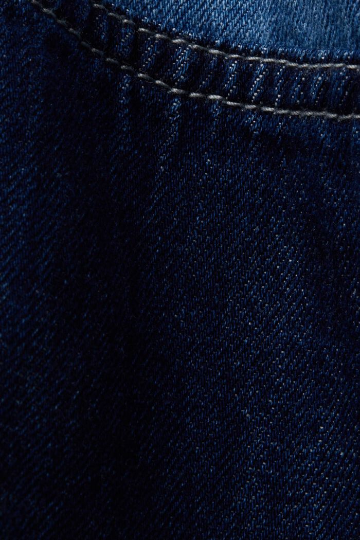 Patchwork jeans shirt, cotton blend, BLUE LIGHT WASHED, detail image number 5