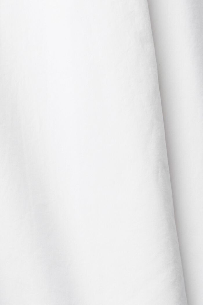 超大廓形白色棉質恤衫, 白色, detail image number 6