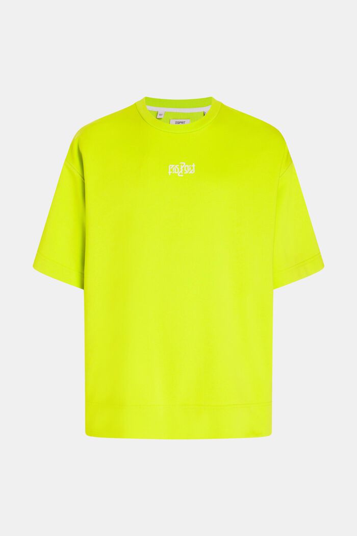 Relaxed Fit Neon Pop Print Sweatshirt, LIME YELLOW, detail image number 5