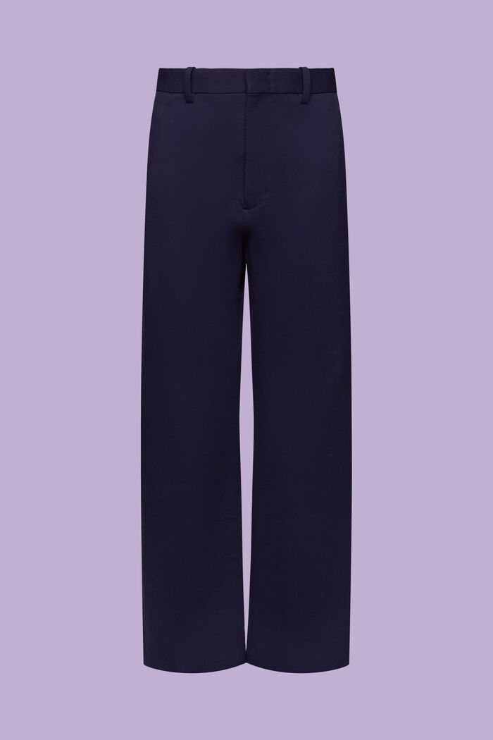 Organic Cotton-Blend Straight Pants, BLUE RINSE, detail image number 6