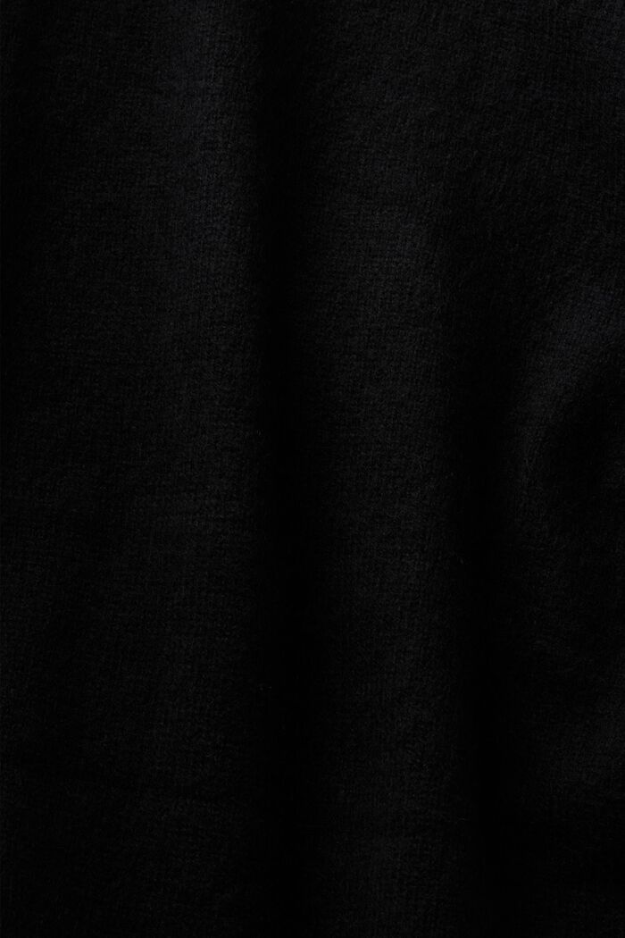 ‌羊絨V領開衫, 黑色, detail image number 5