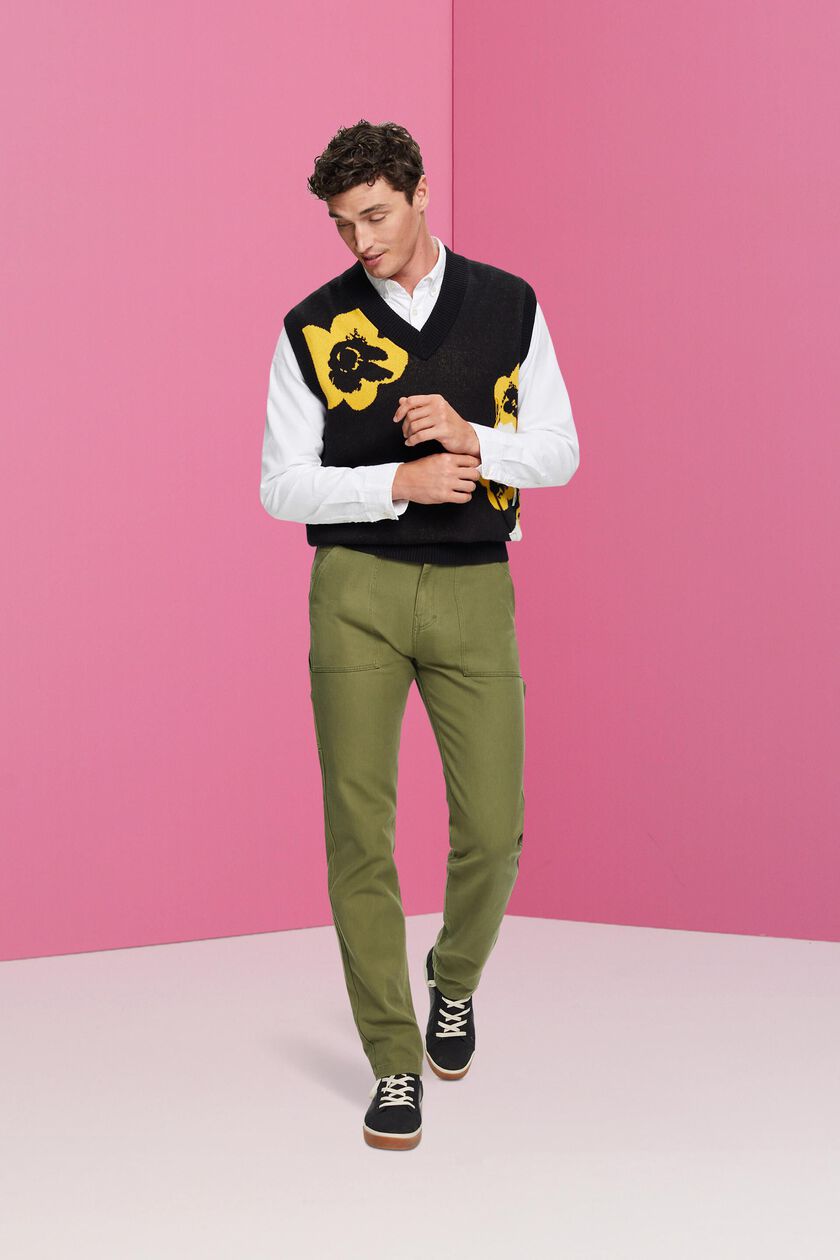 Cotton cargo-style trousers