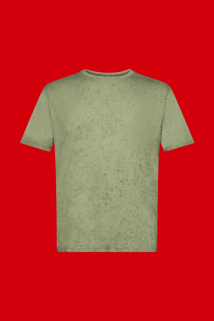 Washed-effect T-shirt, LIGHT KHAKI, detail image number 6