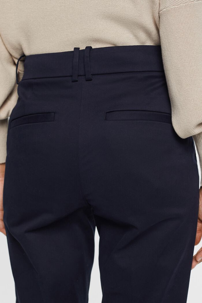 High-Rise Slim Fit Pants, NAVY, detail image number 4