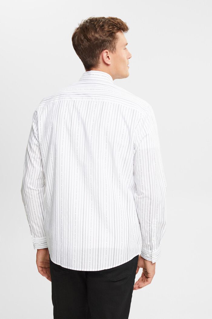 Shirt with striped pattern, WHITE, detail image number 3