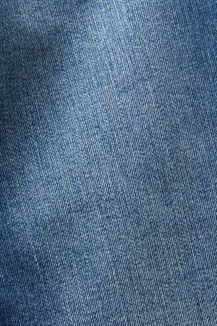 高腰緊身牛仔褲, 藍色, detail image number 6