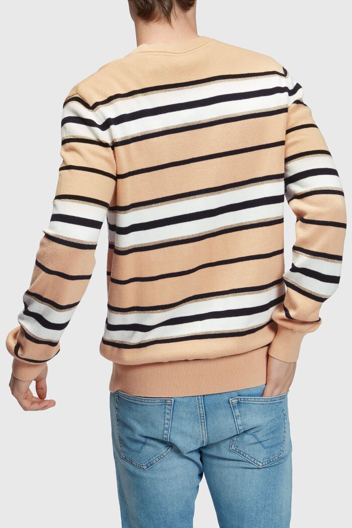 Striped jumper with cashmere, BEIGE, detail image number 1
