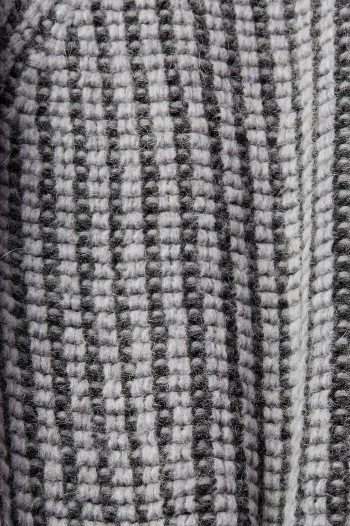 加厚羊駝毛針織套頭衫, 灰色, detail image number 4
