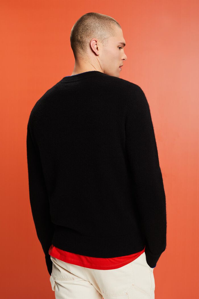 Cashmere Pullover, BLACK, detail image number 3