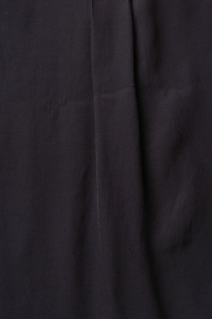 LENZING™ ECOVERO™ V 領襯衫, 黑色, detail image number 4