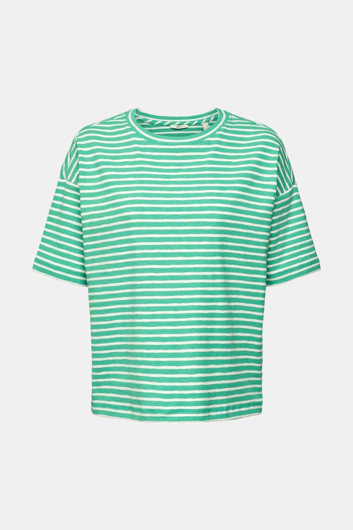 striped T-shirt, GREEN, detail image number 2