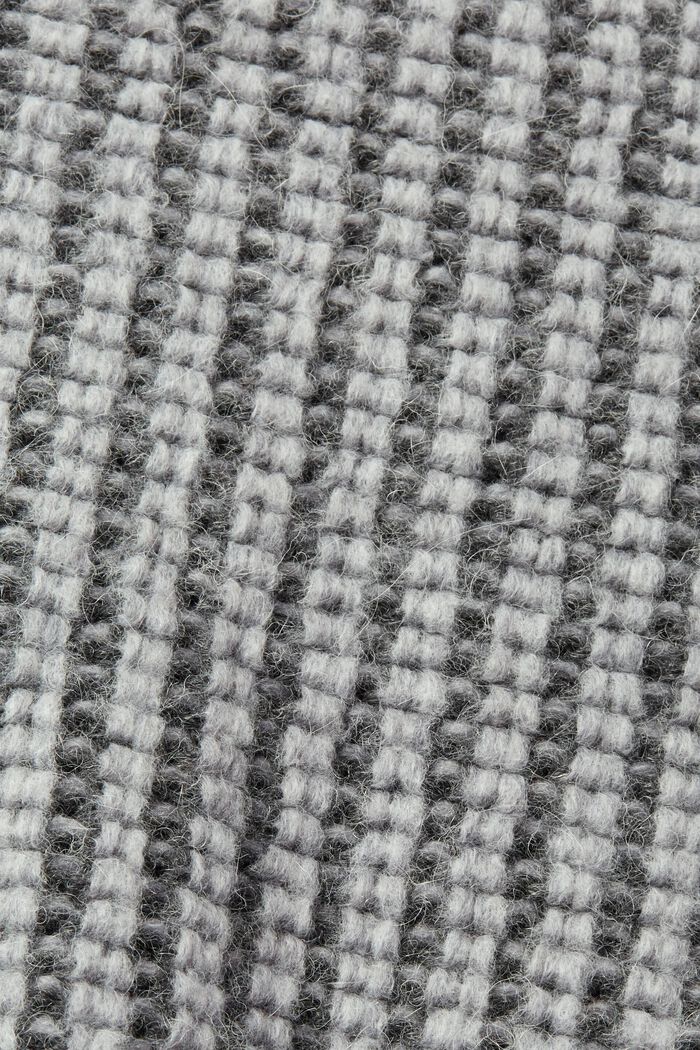 加厚羊駝毛針織無袖套頭衫, 灰色, detail image number 4