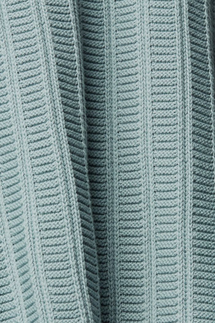 Chunky half-zip jumper, GREY BLUE, detail image number 6