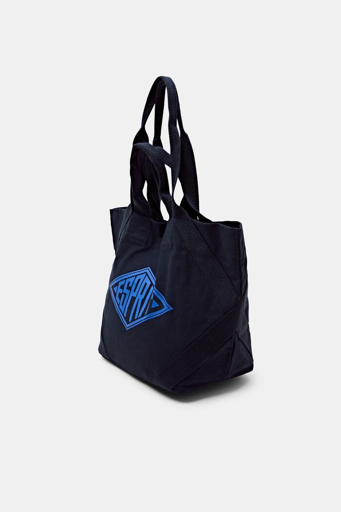 ‌雙色購物袋, 海軍藍, detail image number 2