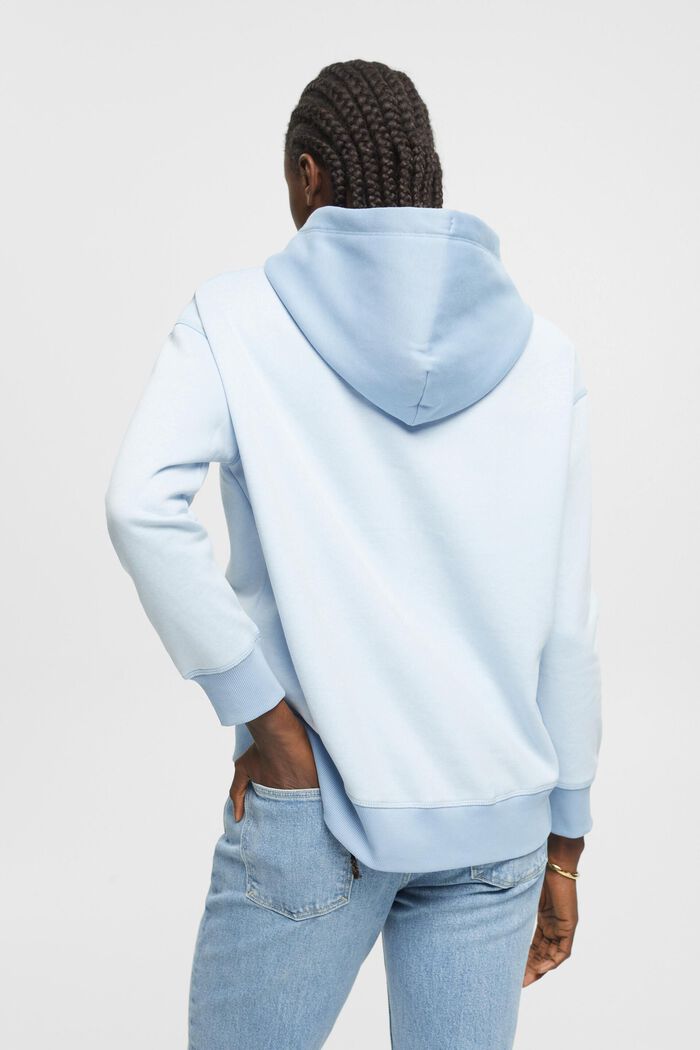 Hoodie with heart, PASTEL BLUE, detail image number 3