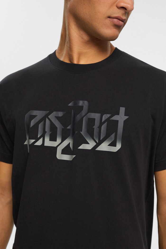 Ambigram 方形印花 T 恤, 黑色, detail image number 0