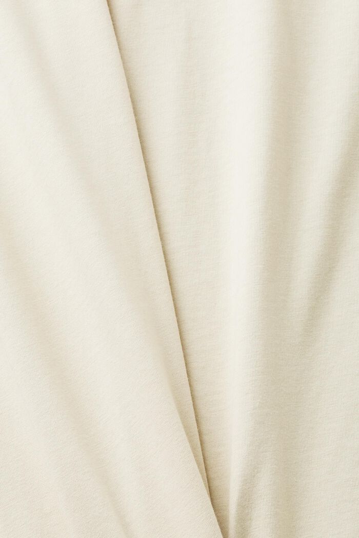 雙色棉質T恤, 淺灰褐色, detail image number 5