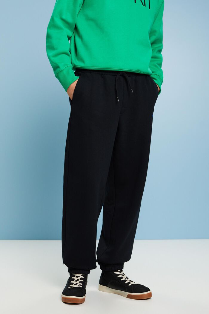 Embroidered Sweatpants, BLACK, detail image number 0