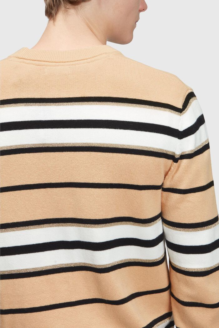 Striped jumper with cashmere, BEIGE, detail image number 3