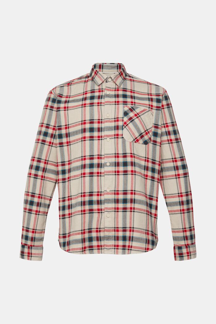 Checked flannel shirt, MEDIUM GREY, detail image number 6