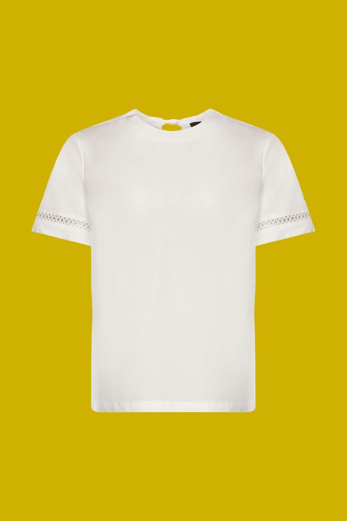 Open-back blouse, TENCEL™, WHITE, detail image number 5
