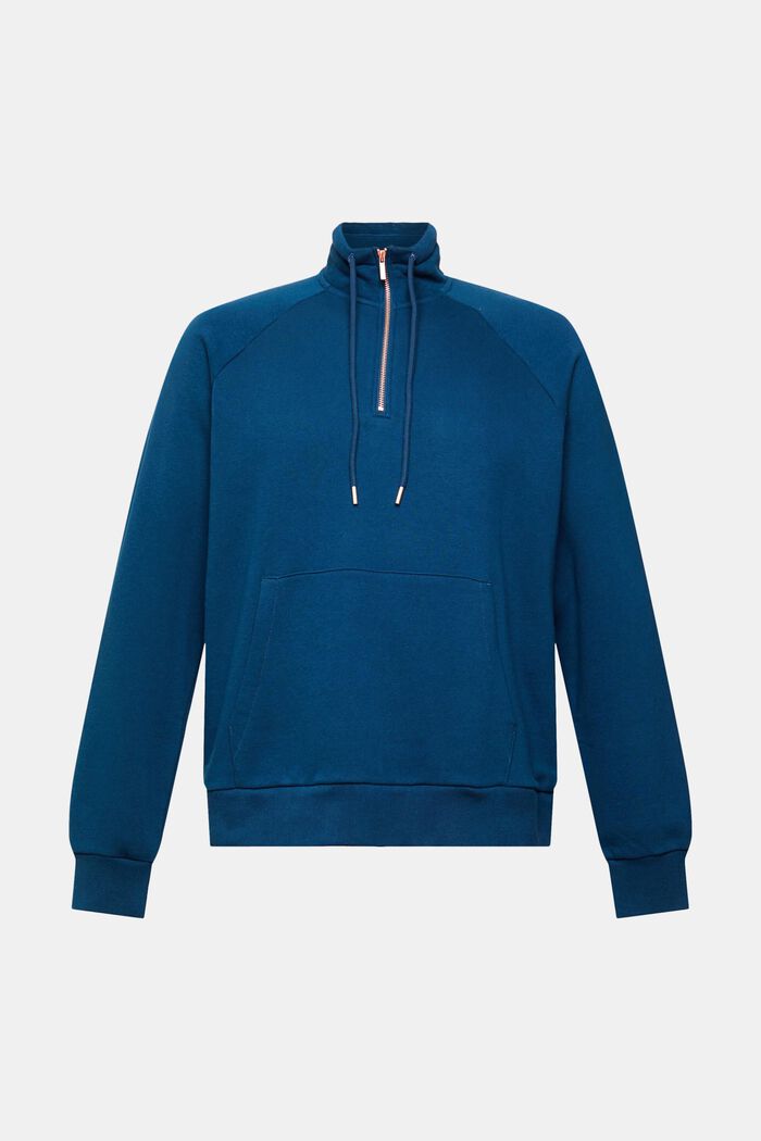 Half zip sweatshirt, PETROL BLUE, detail image number 2