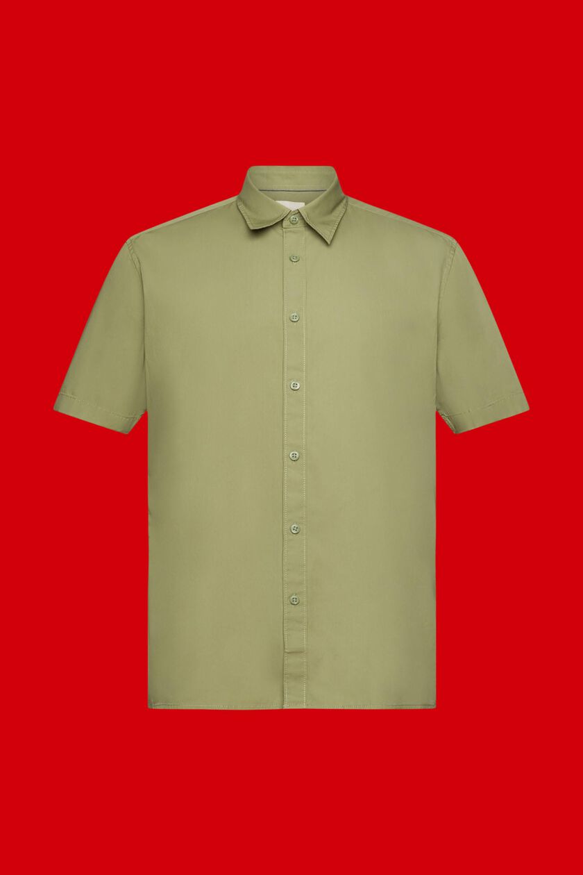 Short-sleeved sustainable cotton shirt