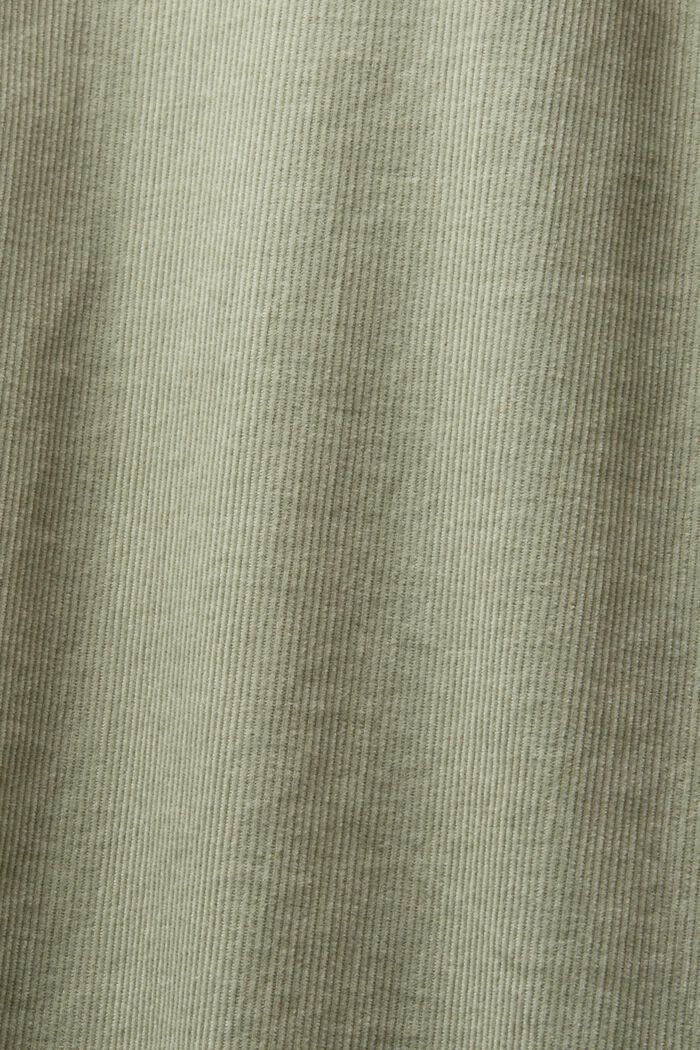 Corduroy shirt, 100% cotton, DUSTY GREEN, detail image number 5