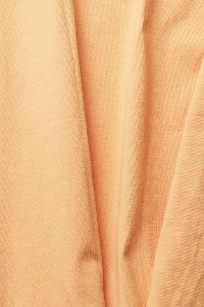 Jersey T-shirt with an embroidered logo, PEACH, detail image number 1