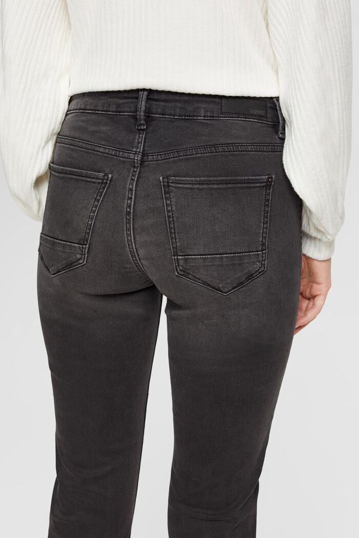 Mid-Rise Slim Jeans, GREY DARK WASHED, detail image number 4