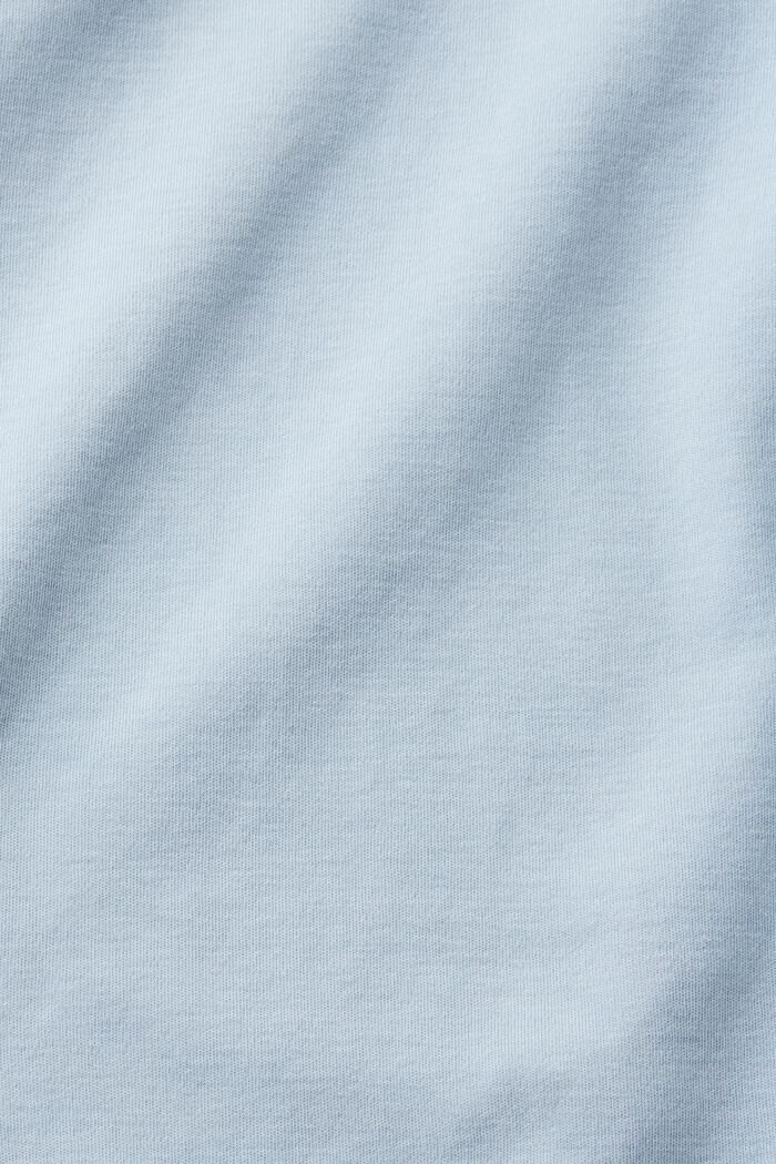 繡有LOGO標誌的有機棉T恤, 淺藍色, detail image number 6
