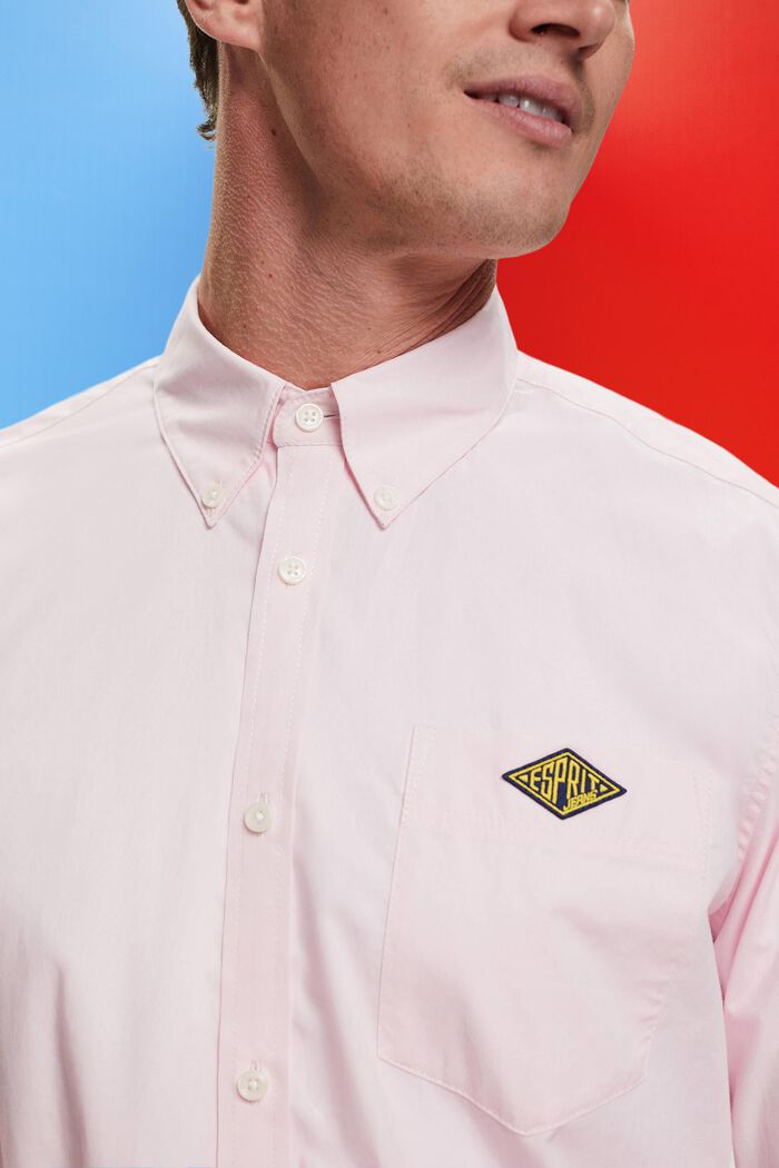 棉質扣角領襯衫, 粉紅色, detail image number 2