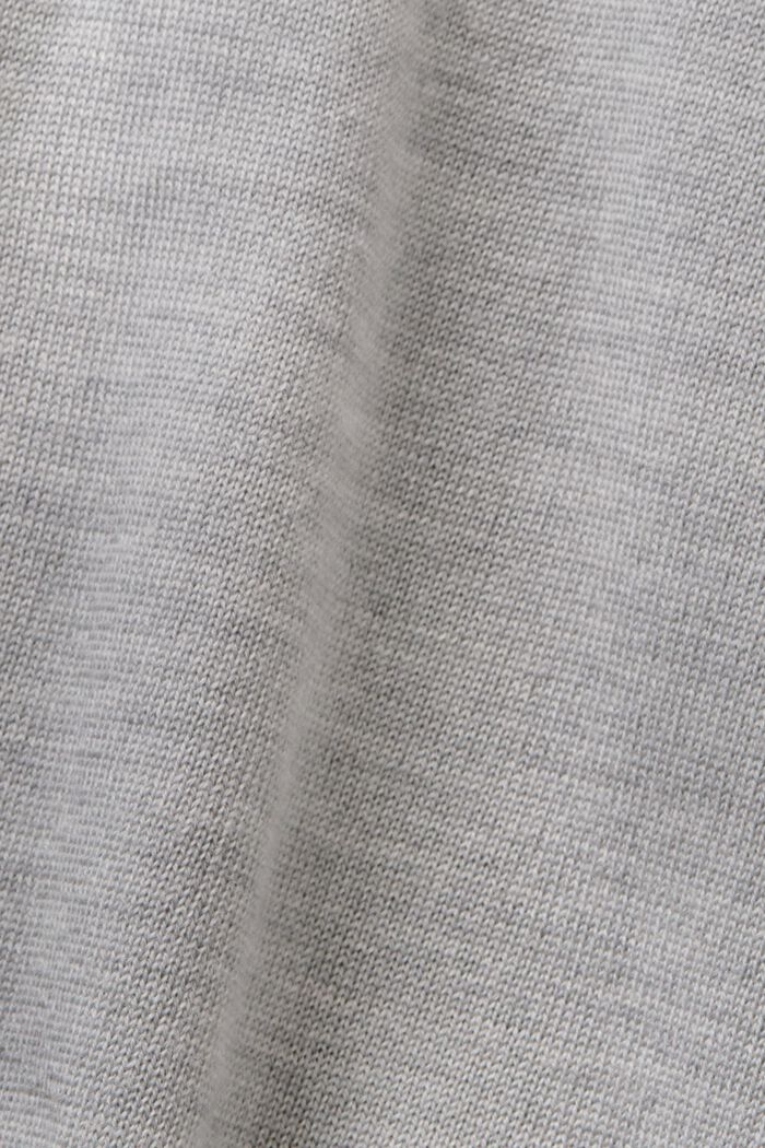 Wool Turtleneck Sweater, MEDIUM GREY, detail image number 5