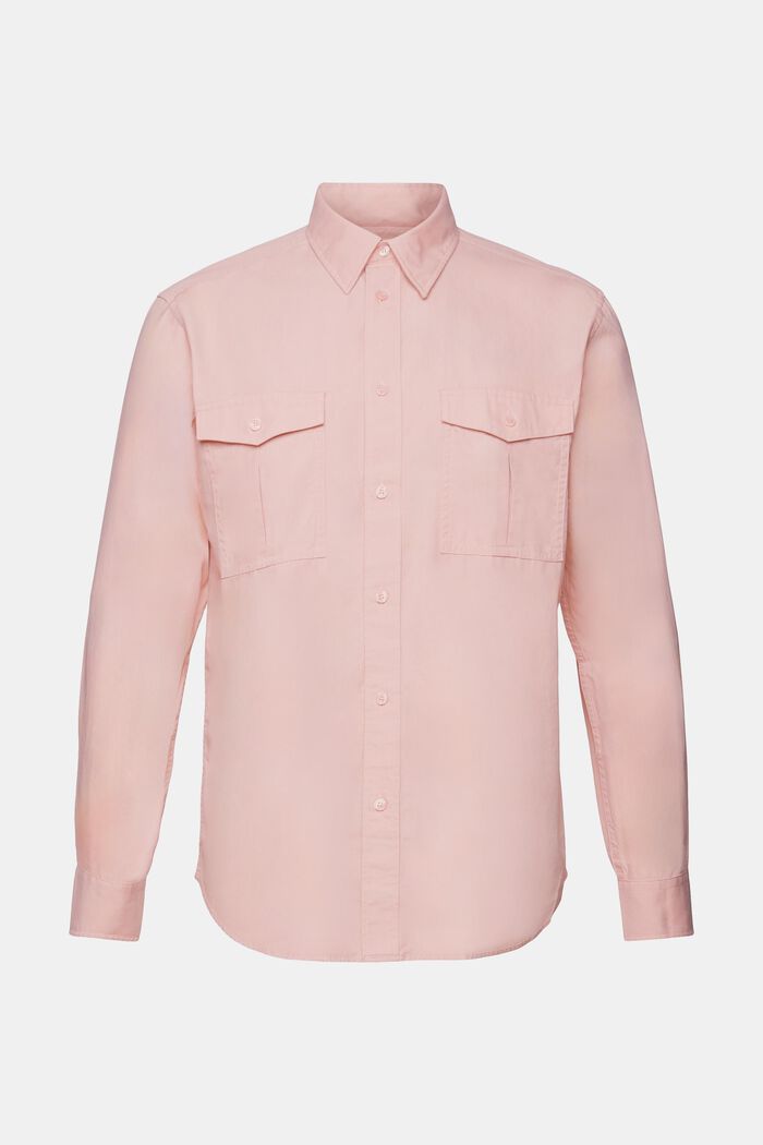 Cotton Utility Shirt, OLD PINK, detail image number 6