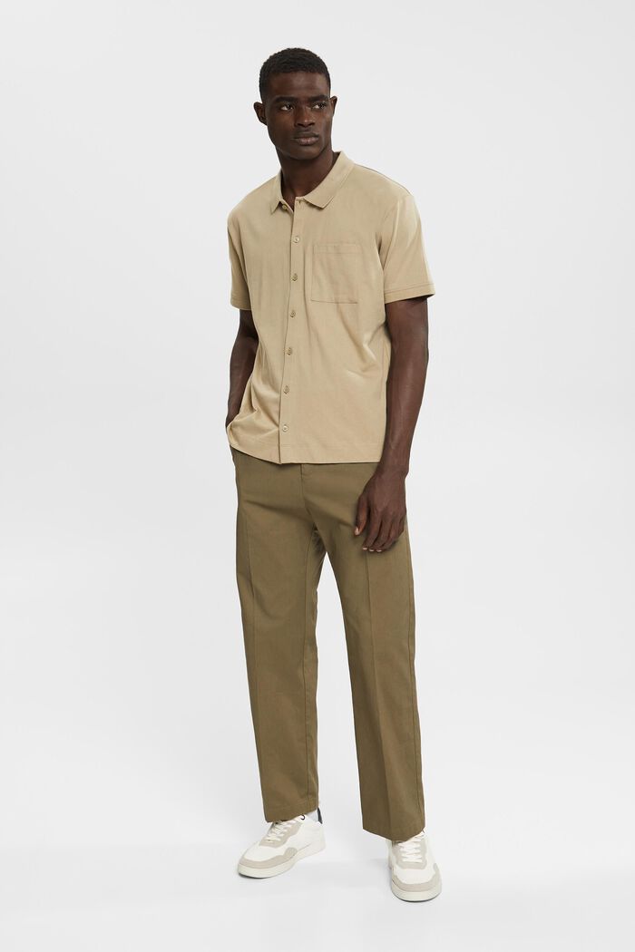 Relaxed fit chinos, KHAKI GREEN, detail image number 5